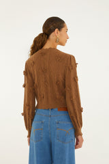 Richelieu 3D Butterflies Knit Cardigan