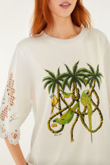 Off-White Ropes and Birds Richelieu T-Shirt