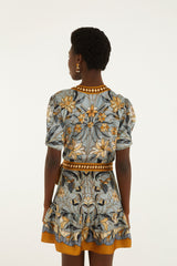 Stained Glass Beauty Wrap Mini Dress