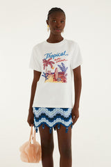 Multicolor Summer Diary Fit T-Shirt