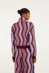Zig Zag Stripes Lilac Adidas Tiro Jacket