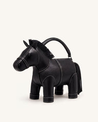 Harper Horse Top Handle Bag - Black