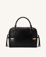 Callie Tusk Detail Shoulder Bag - Black