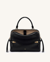 Callie Tusk Detail Shoulder Bag - Black