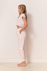 Rubin Cotton Cropped Tee - PEONY SUGAR