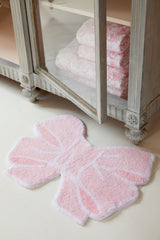 Bow Bath Rug - PETAL PINK