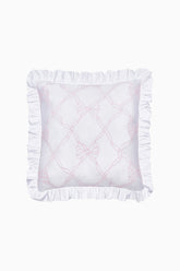 Embroidered Ruffle Euro Pillow