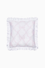 Embroidered Ruffle Euro Pillow