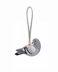 Pigeon Bag Charm - Gray
