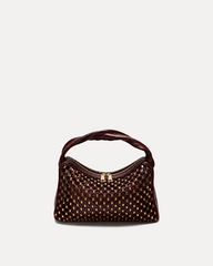 Avery Woven Shoulder Bag - Red