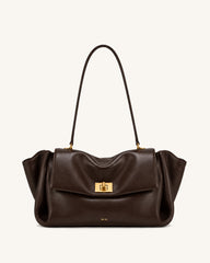 Nerissa Slouchy Shoulder Bag - Brown