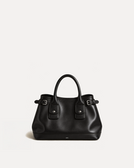 Avery Buckle Tote Bag - Black