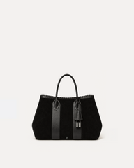 Maya Suede Tote - Black