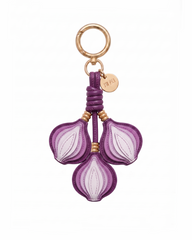 Onion Cluster Bag Charm - Purple