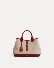 Contrast Tote Bag - Beige