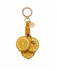 Lemon Slice Bag Charm - Yellow