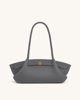 Hana Wide Tote Bag - Grey