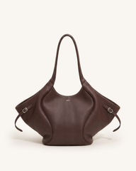 Isabeau Slouchy Hobo Bag - Chocolate Brown