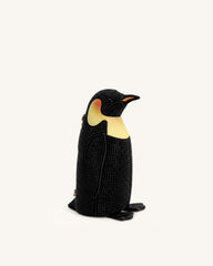Pia Penguin Artificial Crystal Crossbody Bag - Black