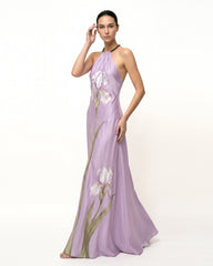 Iris Floral Print Halter
Maxi Dress - Lavender