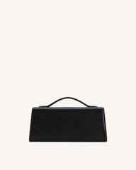 Lena Metal Rope Knot Top Handle Bag - Black