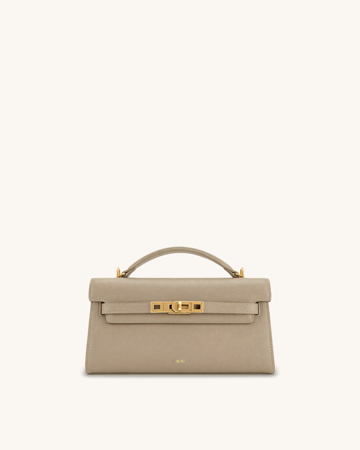 Noor Top Handle Bag - Taupe Brown