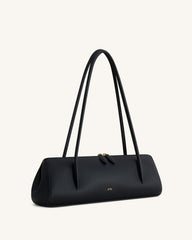 Nova Minimalist Shoulder Bag - Jet Black