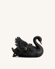 Alani Swan Shaped Crossbody Bag - Black