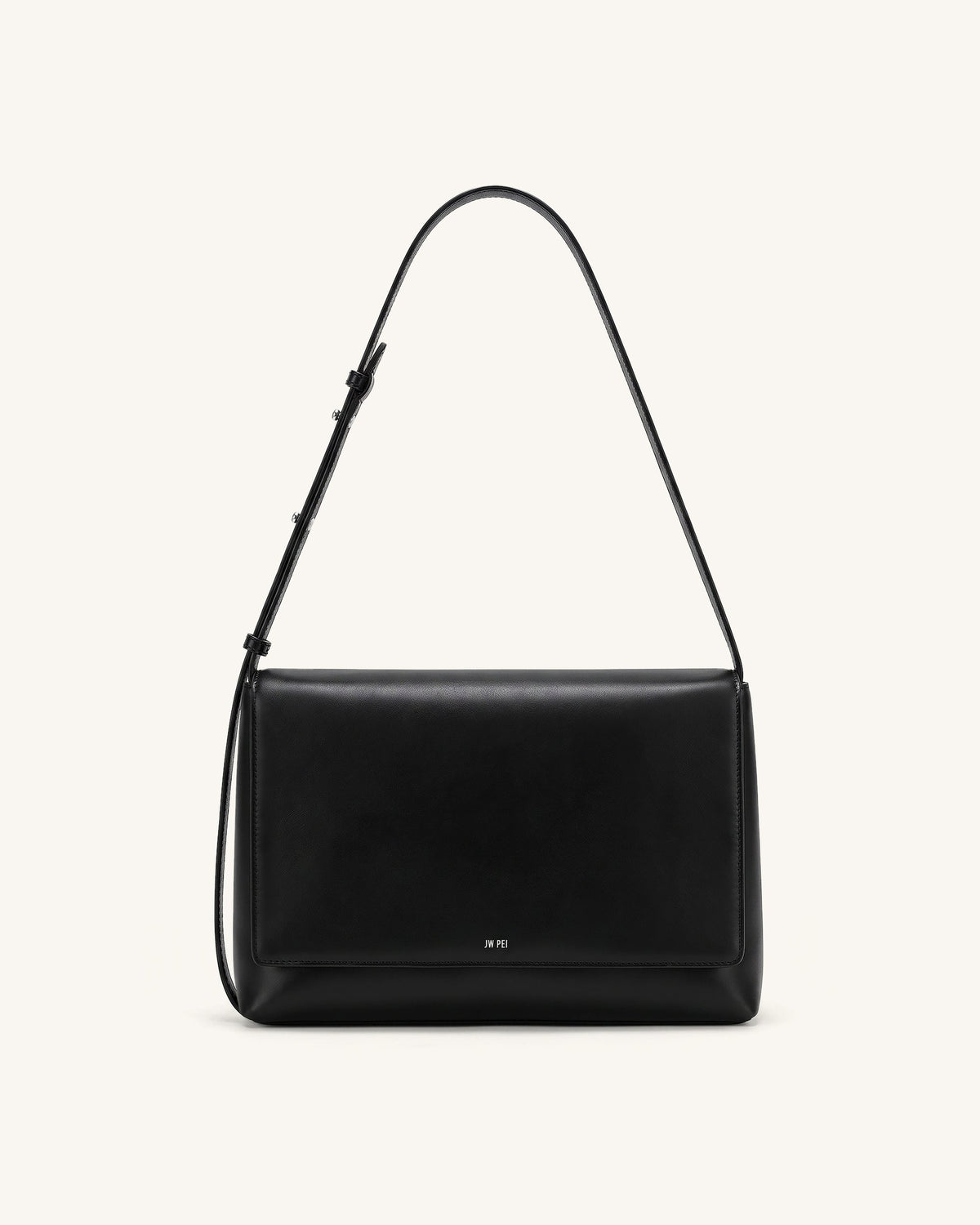 Isolde Flap Shoulder Bag - Black