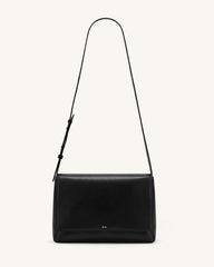Isolde Flap Shoulder Bag - Black
