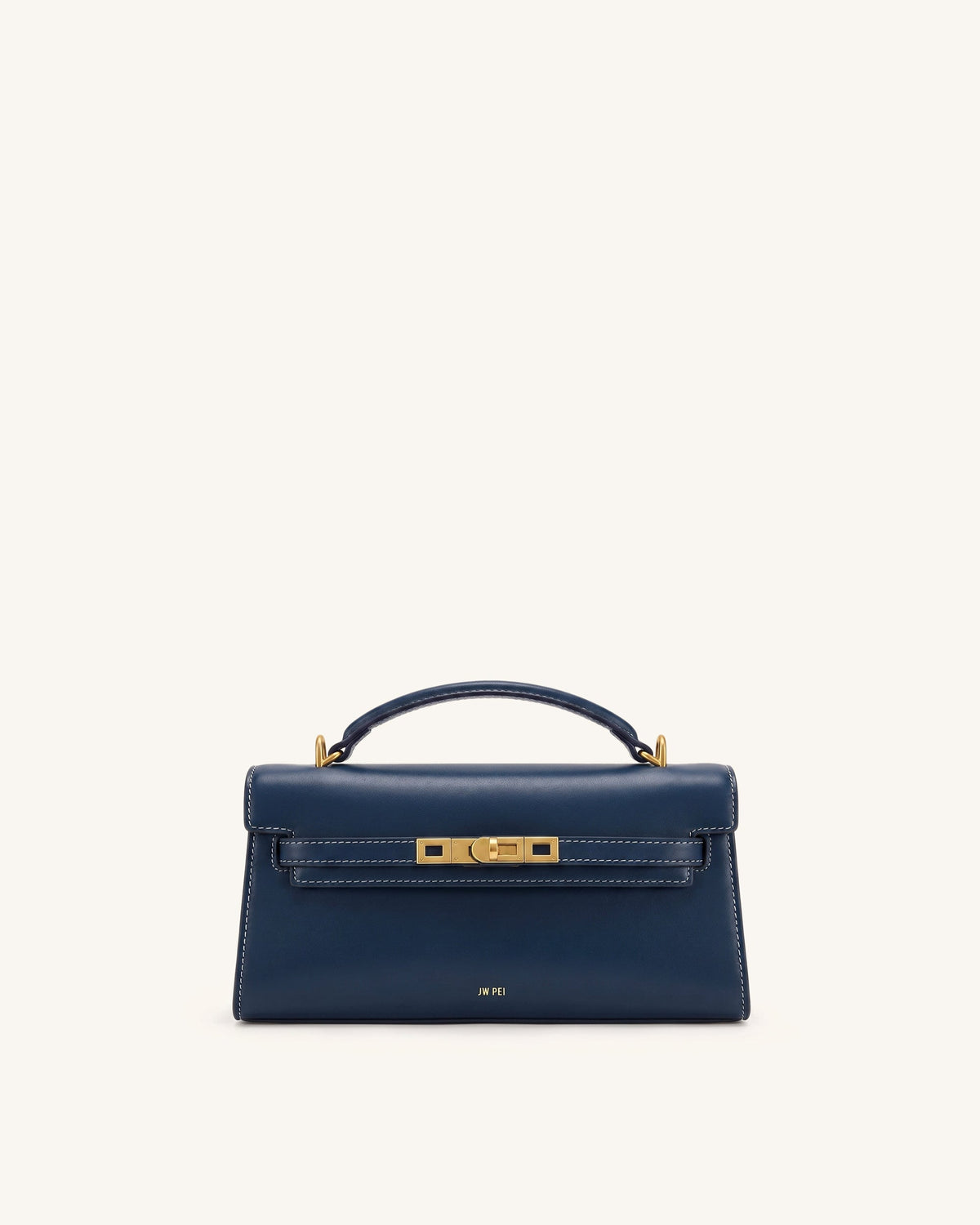 Noor Top Handle Bag - Navy Blue
