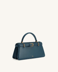 Elena Classic Top Handle Bag - Navy