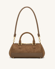 Josie Barrel Shoulder Bag - Brown
