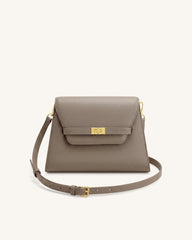 Piper Pebbled Crossbody Bag - Taupe