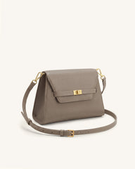 Piper Pebbled Crossbody Bag - Taupe