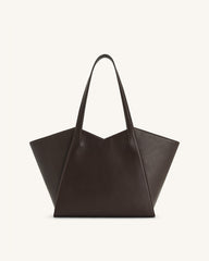 Kiana Large Capacity Tote Bag - Caramel