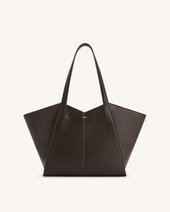 Kiana Large Capacity Tote Bag - Caramel