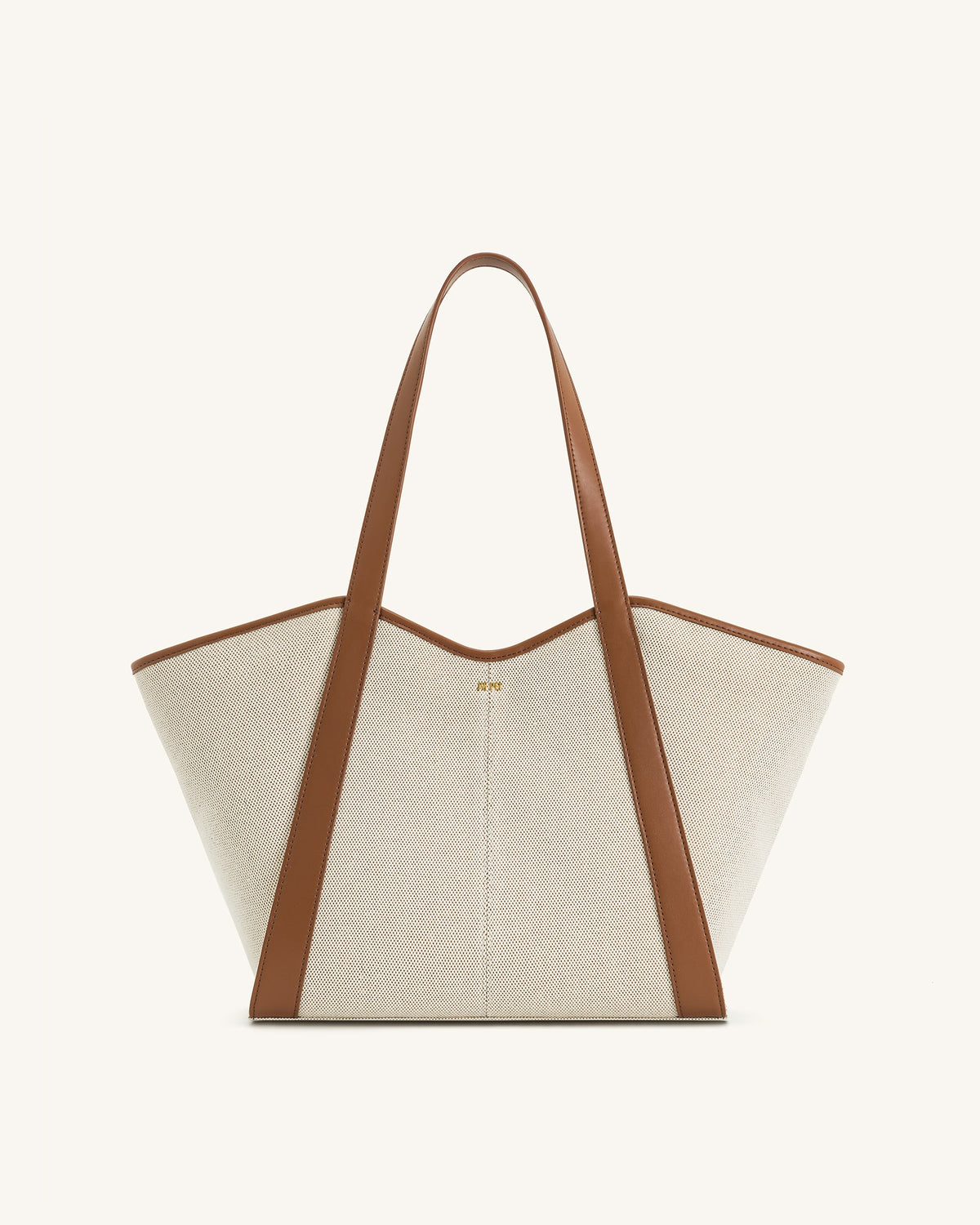 Kiana Large Capacity Tote Bag - Brown Canvas