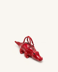 Jayden Crocodile Novelty Handbag - Red
