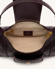 Estelle Pocket Shoulder Bag - Dark Brown