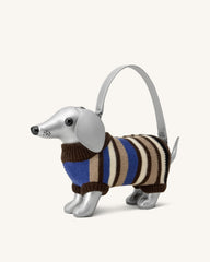 Addison Dachshund Handbag - Silver
