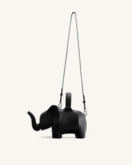 Claire Elephant Shaped Handbag - Black