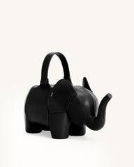 Claire Elephant Shaped Handbag - Black