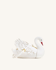 Alani Swan Shaped Crossbody Bag - White