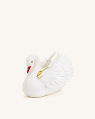 Alani Swan Shaped Crossbody Bag - White