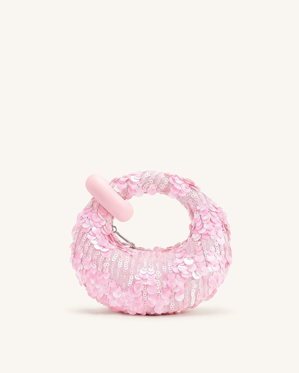 Abacus Sequin Mini Top Handle Bag - Pink