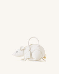 Mia Mouse Top Handle Bag - White