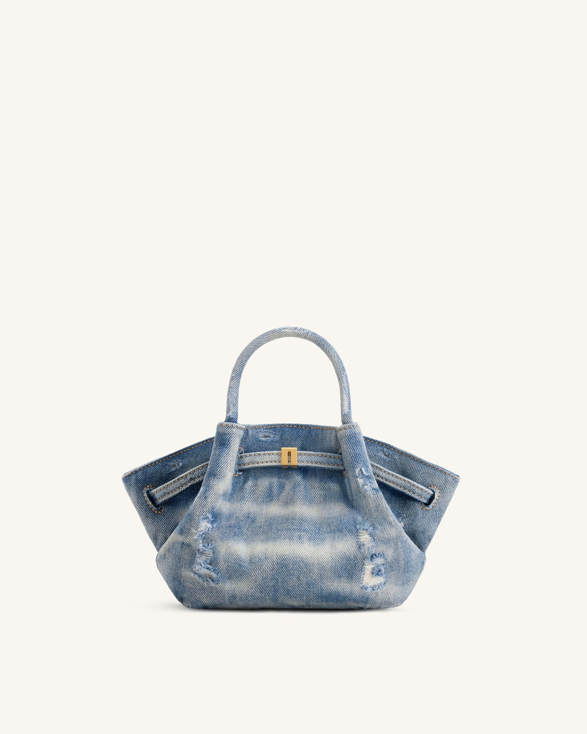 Hana Mini Denim Tote Bag - Blue