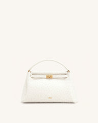 Carmen Top Handle Bag - Milky White