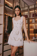 Eliza Mini Dress in White